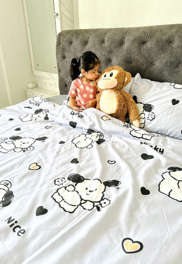 Grey Puppy Bedsheet Set – thumbnail 6