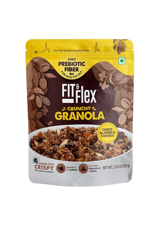 Granola-Oat Rich Breakfast Cereal - Choco Almond & Cookies Granola-Oat Rich Breakfast Cereal - Choco Almond & Cookies