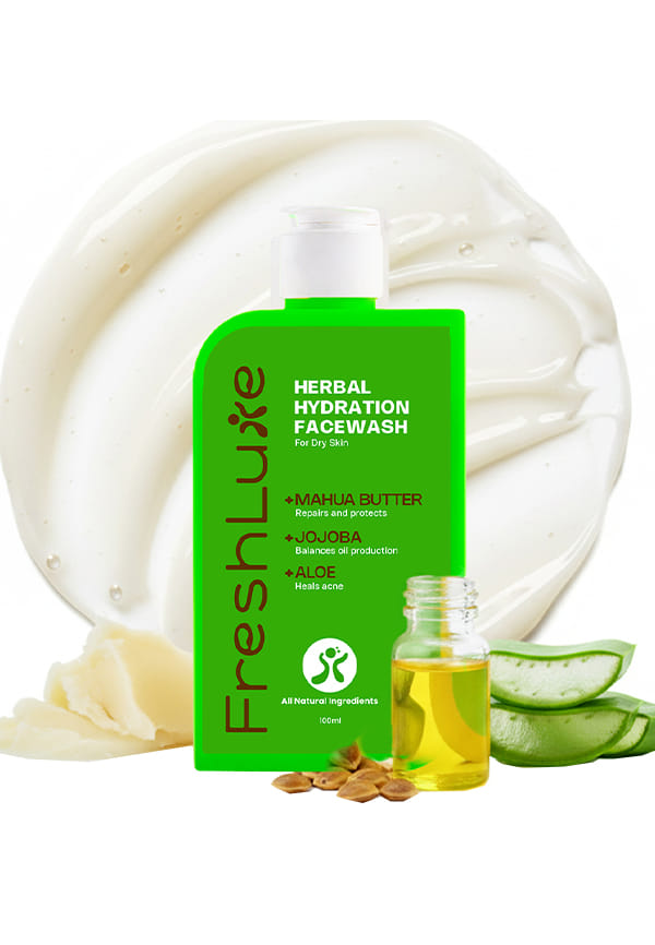 Herbal Hydration Face Wash  Aloe Vera & Neem  Gentle Cleanse & Deep Moisture