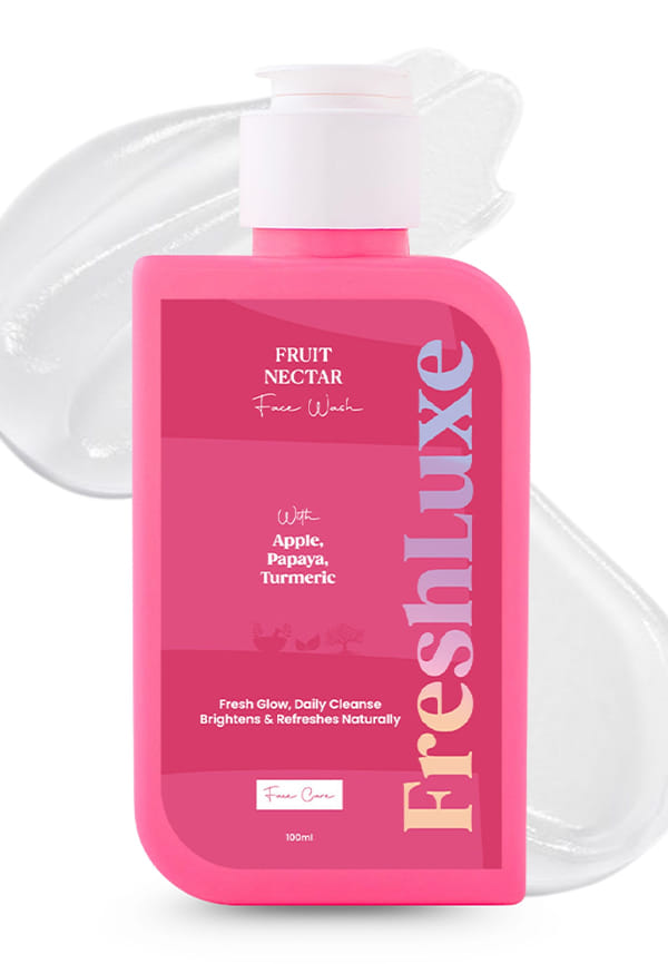 Fruit Nectar Face Wash  Apple, Papaya & Turmeric  Brightening & Revitalizing