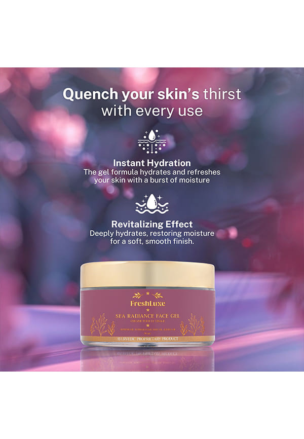 Sea Radiant Face Gel Almond Oil, Pomegranate Seed Oil & Jojoba Oil Hydrating & Revitalizing – thumbnail 2
