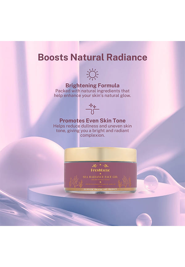 Sea Radiant Face Gel Almond Oil, Pomegranate Seed Oil & Jojoba Oil Hydrating & Revitalizing – thumbnail 4