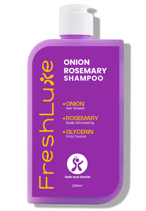 Growth Boost Shampoo  Onion & Rosemary  Strengthens Hair & Promotes Growth