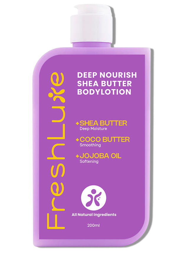 Deep Nourishing Body Lotion  Shea Butter, Cocoa Butter & Jojoba Oil  Intense Hydration