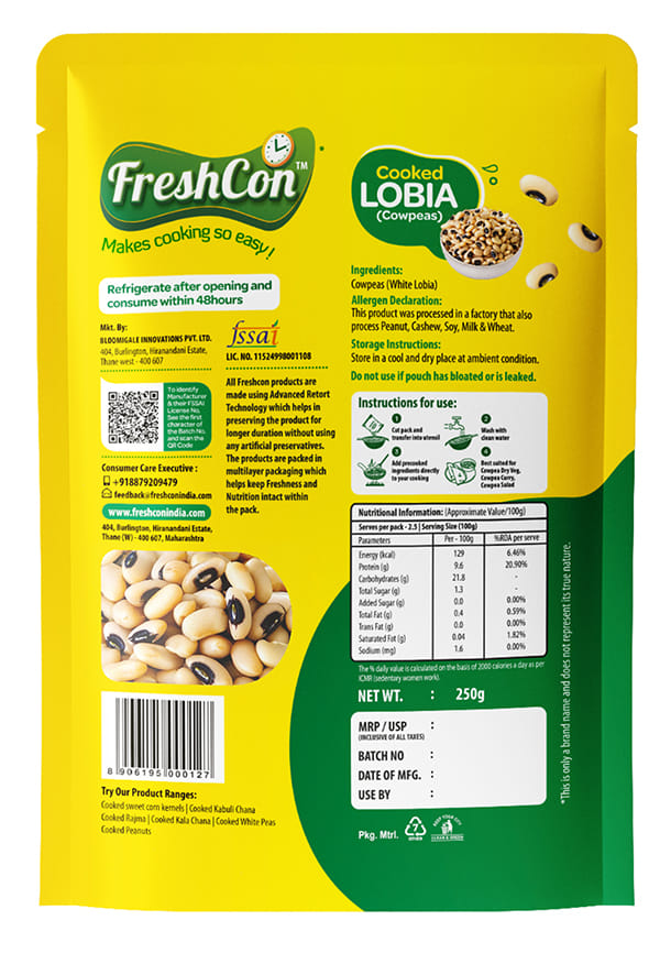 Freshcon Cooked Lobia (Cowpeas) – thumbnail 2