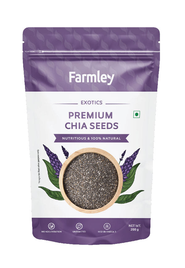 Premium Chia Seeds Farmley Standee Pouch