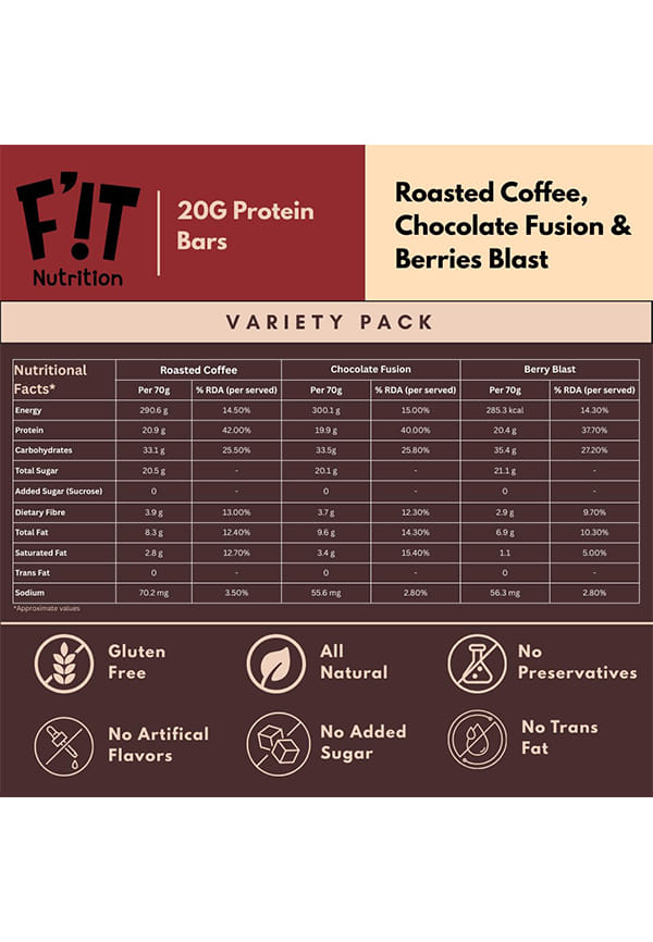 High Protein | 20g Protein Bar Combo Pack – thumbnail 4