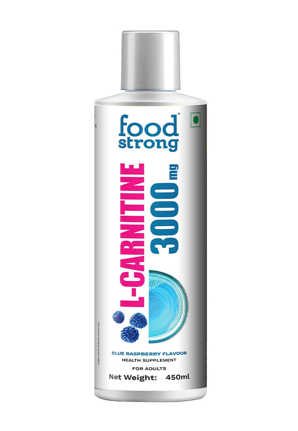 L-Carnitine 3000 mg Liquid - Blue Raspberry Flavour Health Supplement for Energy and Weight Management