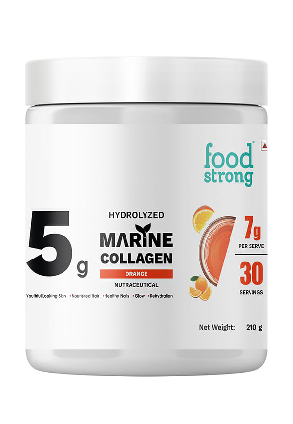 Hydrolyzed Marine Collagen Powder – Orange Flavour