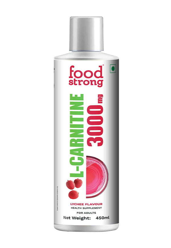 L-Carnitine 3000 mg Liquid - Lychee Flavour Health Supplement for Energy and Weight Management