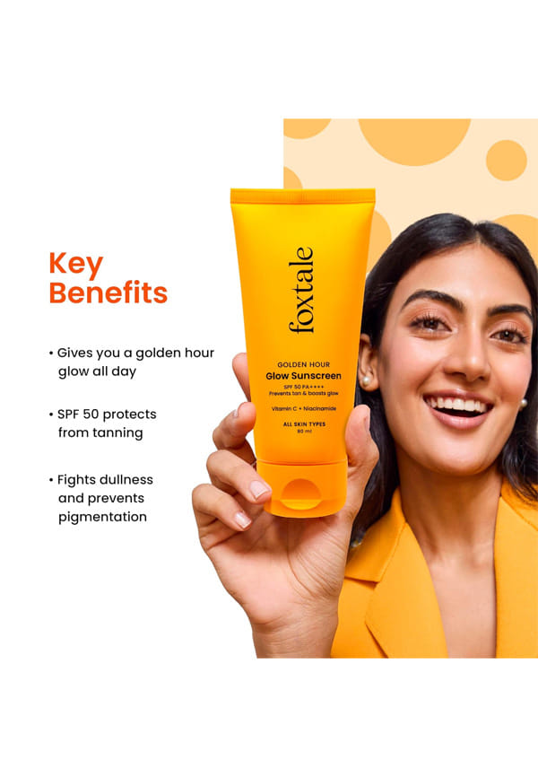 Glow Sunscreen SPF 50 PA++++ Lightweight with Vitamin C and Niacinamide – thumbnail 2