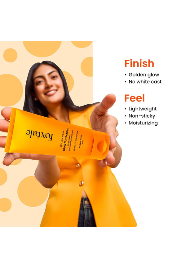 Glow Sunscreen SPF 50 PA++++ Lightweight with Vitamin C and Niacinamide – thumbnail 4