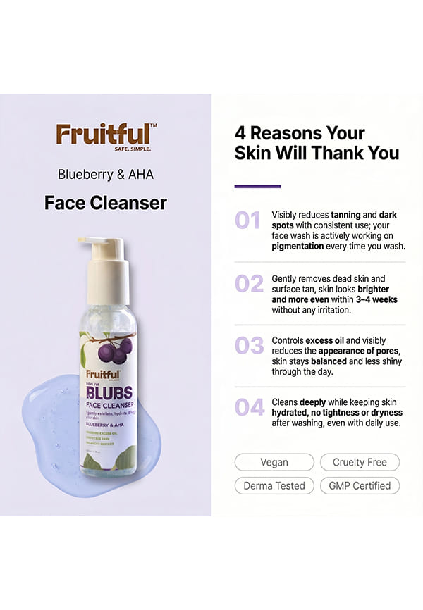 Blueberry & AHA Face Cleanser – thumbnail 2