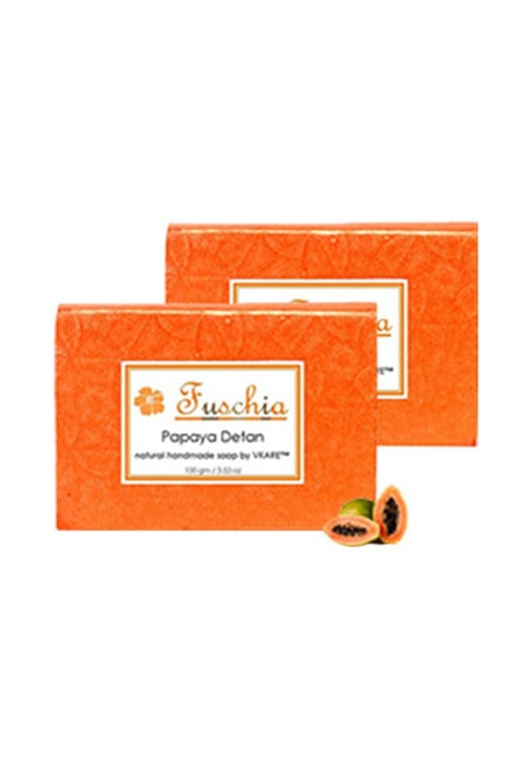 Papaya Detan Natural Handmade Herbal Soap
