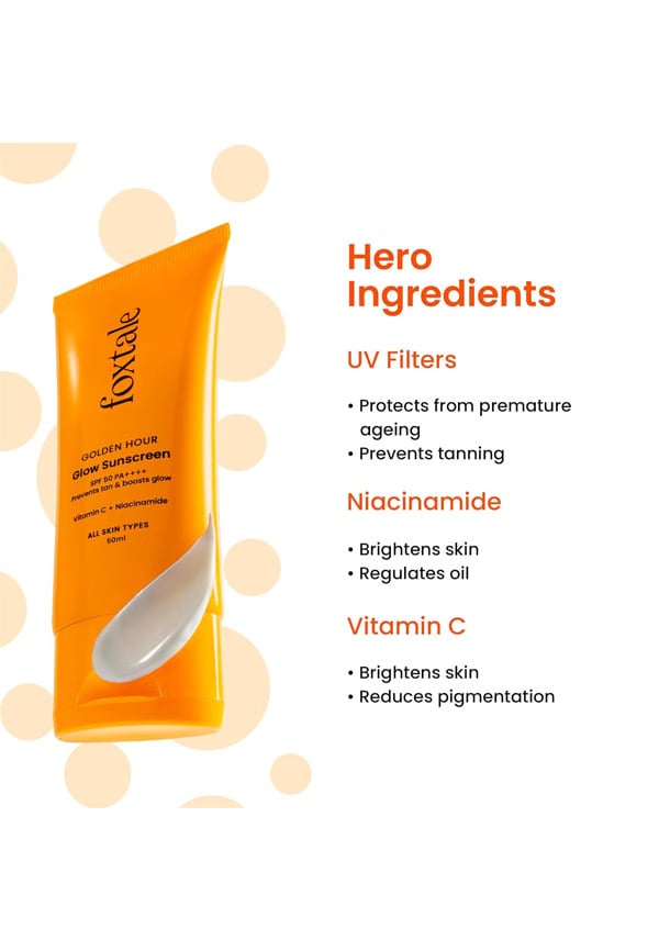 Glow Sunscreen SPF 50 PA++++ Lightweight with Vitamin C and Niacinamide- Pack of 2 – thumbnail 2