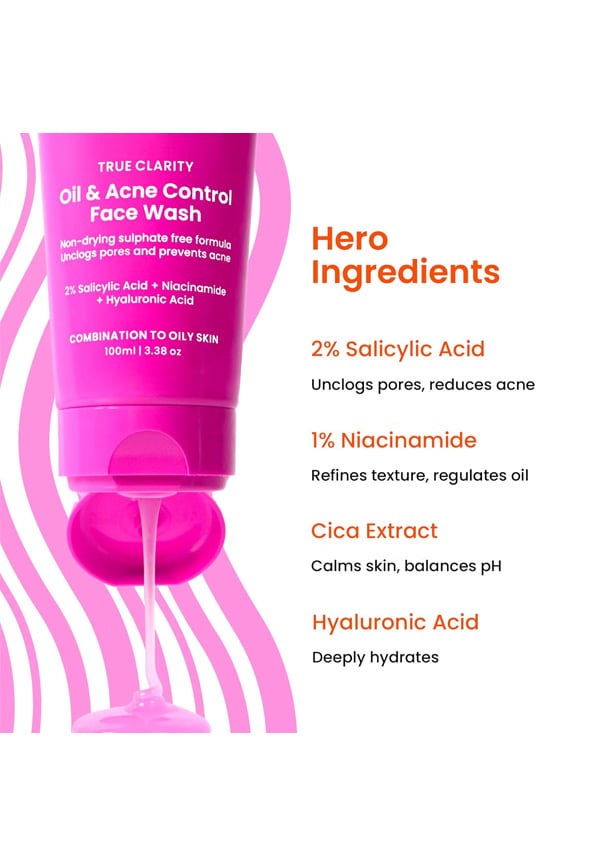 True Clarity Oil and Acne Control Face Wash- Pack of 2 – thumbnail 2