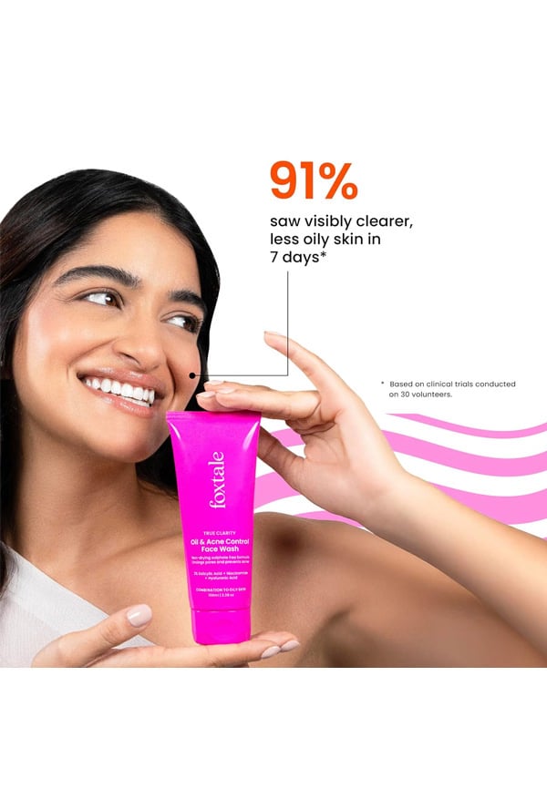 True Clarity Oil and Acne Control Face Wash- Pack of 2 – thumbnail 4