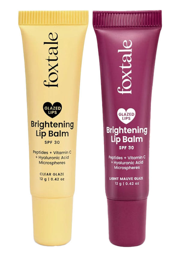 Brightening Lip Balm | Kit of 2 | Clear & Mauve Glaze Brightening Lip Balm | Kit of 2 | Clear & Mauve Glaze
