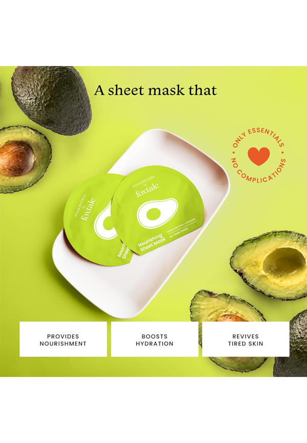 Essentials Nourishing Sheet Mask with Hyaluronic Acid and Avocado