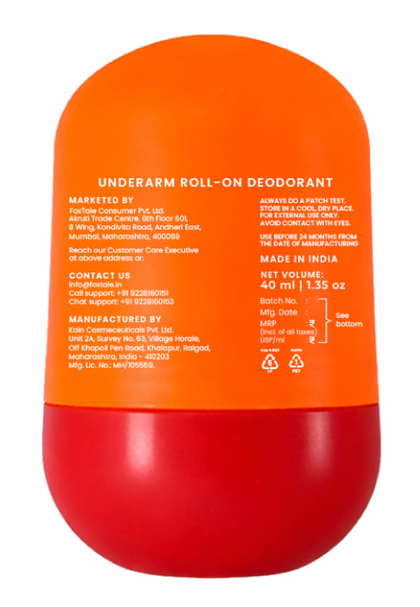 Hula Hoop Keep it Bright Underarm Roll-On by Foxtale | Fragrance Free – thumbnail 2