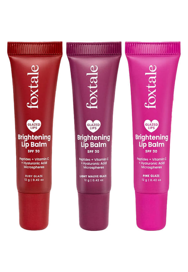 Brightening Lip Balm | Kit of 3 | Ruby, Mauve & Pink Glaze