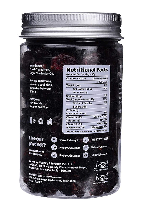 Cranberries | Whole | Sugar Free | Infused with Organic Apple juice – thumbnail 4