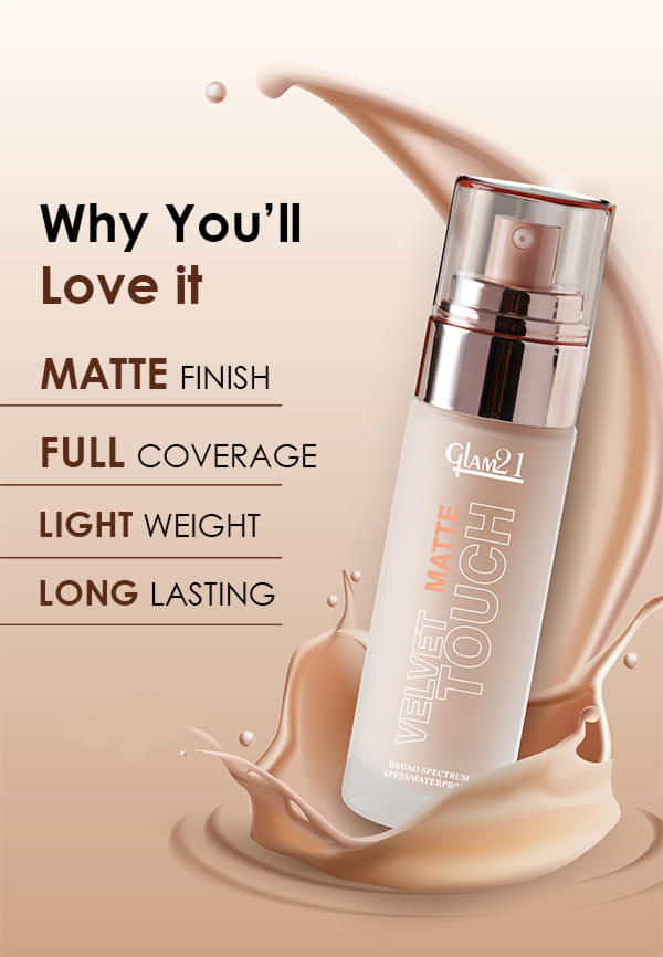 Velvet Touch Oil Control Silk Foundation|Waterproof, High Coverage
