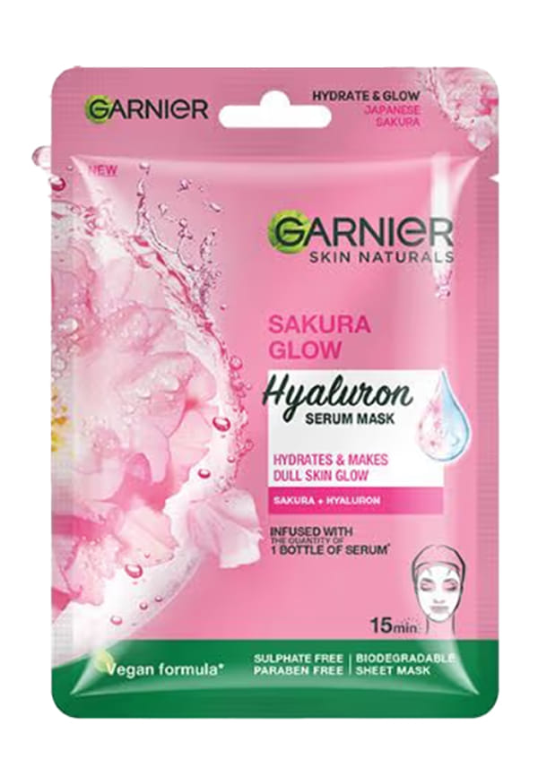 Skin Naturals Sakura Glow Face Serum Sheet Mask (Pink) Skin Naturals Sakura Glow Face Serum Sheet Mask (Pink)