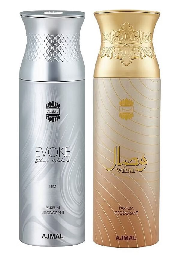 Evoke Silver Edition & Wisal Perfume Deodorant