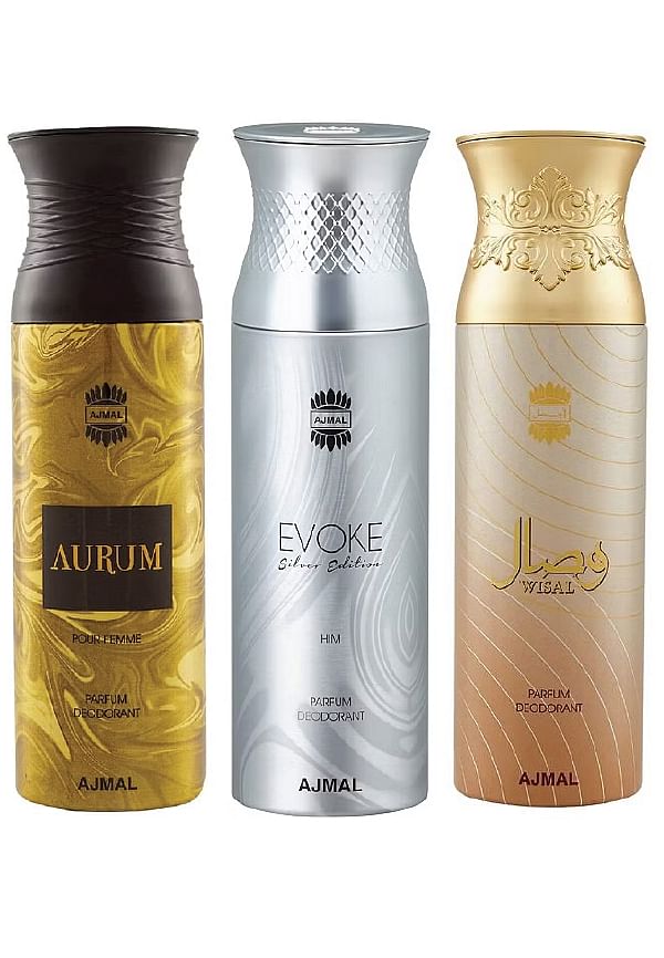 Aurum, Evoke & Wisal Perfume Deodorant
