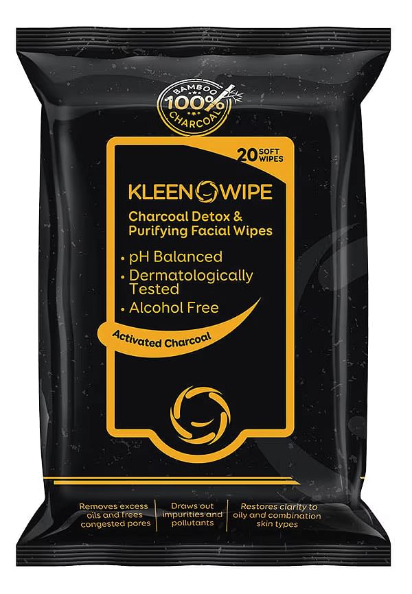 Activated Charcoal Detox & Ultra Purifying Face Care Wipes