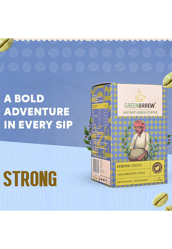 Strong Green,100 % Unroasted Coffee,Strong Blend,Extra Energy – thumbnail 5