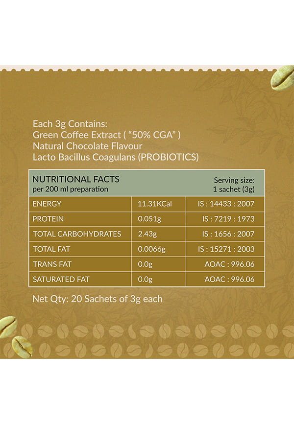 Chocolate Green,100% Unroasted Coffee,Rich Blend,Mood Booster – thumbnail 5