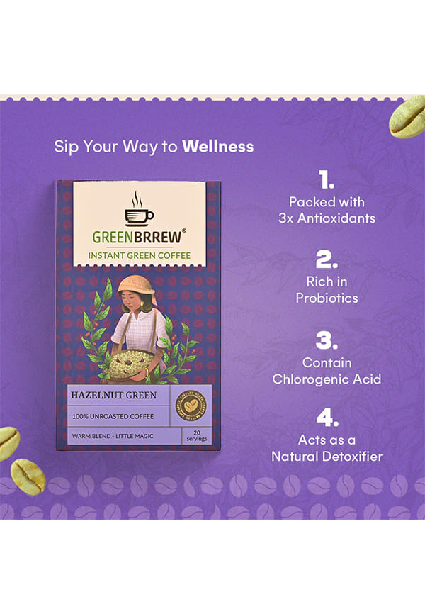 Hazelnut Green,100 % Unroasted Coffee,Warm Blend,Little Magic – thumbnail 4