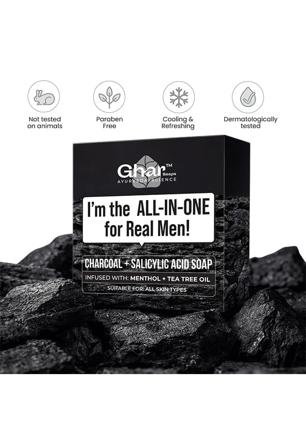Charcoal Soap for Men – thumbnail 3