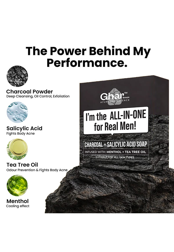 Charcoal Soap for Men – thumbnail 4