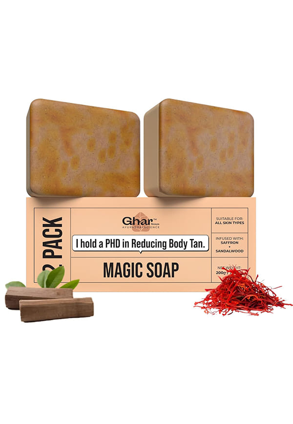 Sandal Wood And Saffron Bath Soap Bar