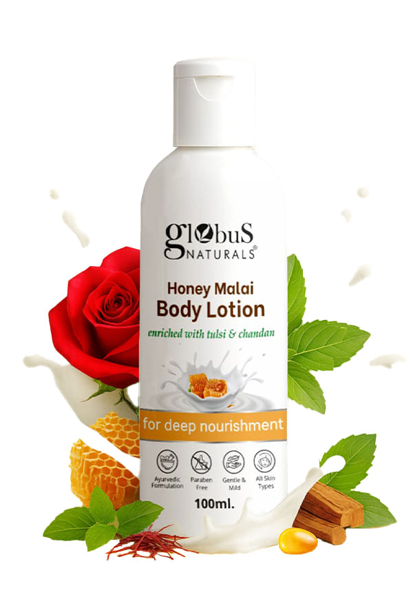 Honey Malai Body lotion, Enriched with Tulsi and Chandan Honey Malai Body lotion, Enriched with Tulsi and Chandan