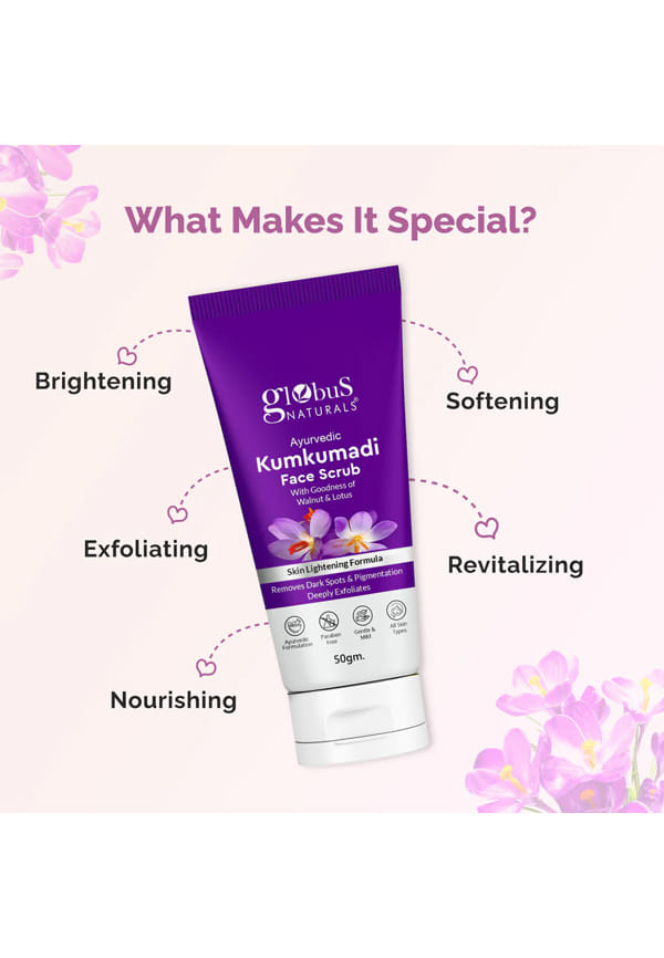 Ayurvedic Kumkumadi Skin Lightening Face Scrub – thumbnail 2