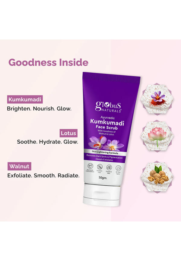 Ayurvedic Kumkumadi Skin Lightening Face Scrub – thumbnail 3