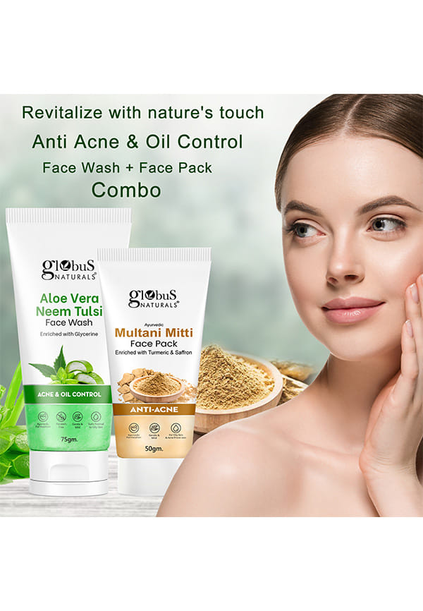 Face Care Combo Set of 2- Aloe Vera Face Wash and Multani Mitti Face Pack – thumbnail 2