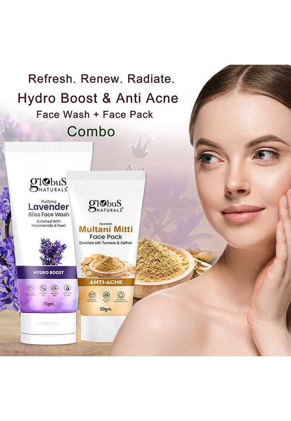 Face Care Combo Set of 2- Lavender Face Wash and Multani Mitti Face Pack – thumbnail 2