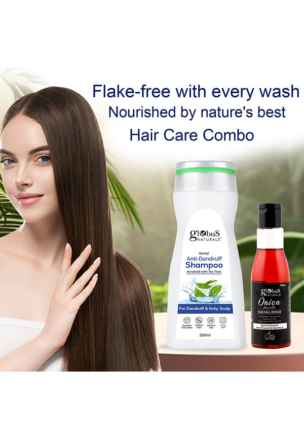 Hair Care Combo-Anti Dandruff Shampoo & Onion Hair Oil – thumbnail 2