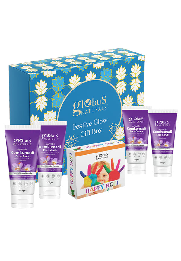 Pre & Post Holi Ritual Herbal Kumkumadi skin care Gift Box, For All Skin Types Pre & Post Holi Ritual Herbal Kumkumadi skin care Gift Box, For All Skin Types