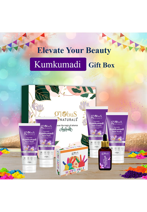 Pre & Post Holi Ritual Herbal Kumkumadi skin care Gift Box, For All Skin Types – thumbnail 5