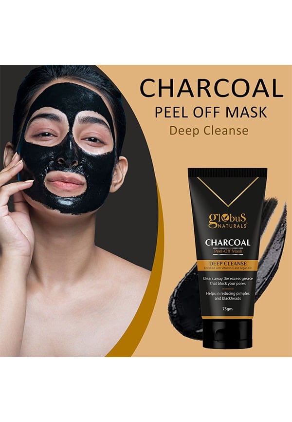 Charcoal Peel Off Mask, Deep Cleanse, Enriched with Vitamin E & Argan Oil – thumbnail 5