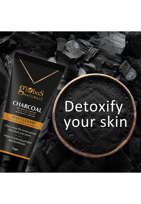 Charcoal Peel Off Mask, Deep Cleanse, Enriched with Vitamin E & Argan Oil – thumbnail 6