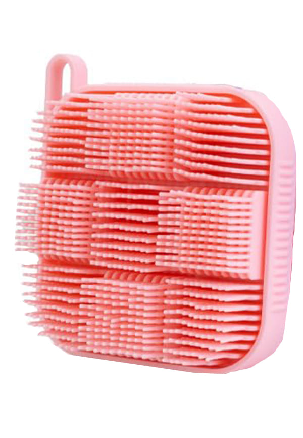 Bath Scrubber and Shampoo Brush, Body Scrubber and Scalp Massager (Rectangular Shape)