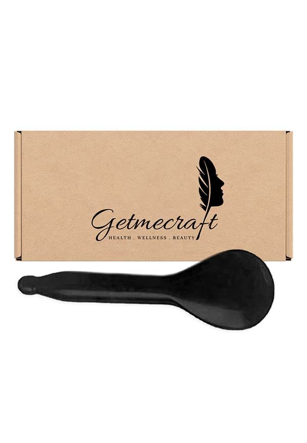 Black Obsidian Spoon Shape Gua Sha Massage Tool Black Obsidian Spoon Shape Gua Sha Massage Tool