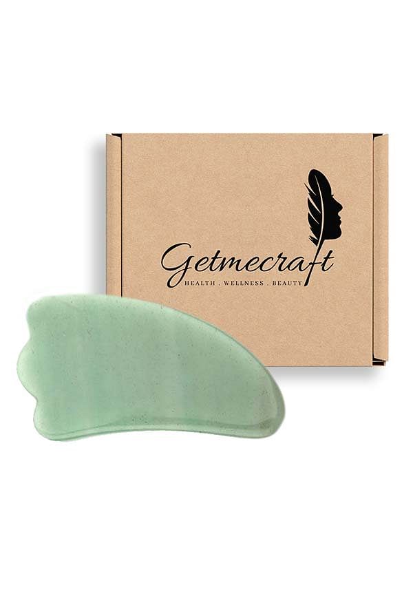 Green Jade Wing Shape Gua Sha Facial Massage tool